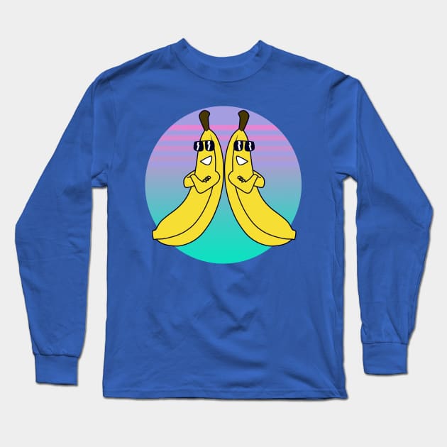 Banana Bros Long Sleeve T-Shirt by Cukatcat